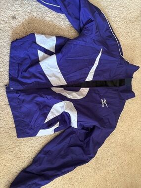 Vintage Mizuno Purple and White Athletic Windbreaker Jacket